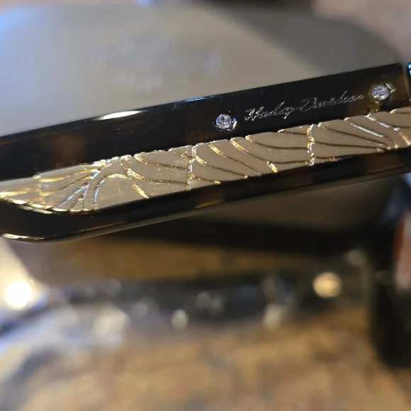 HARLEY-DAVIDSON HD 5032S 52E TORTOISE / GOLD DESIGNER SHINY ARMS HOT SUNGLASSES - Picture 5 of 10